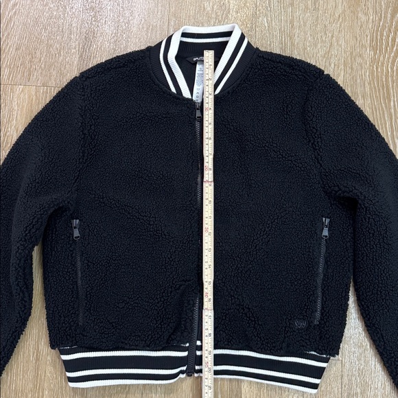 SPLITS59 Willa Sherpa Bomber Jacket in Black Size Medium - Picture 10 of 14